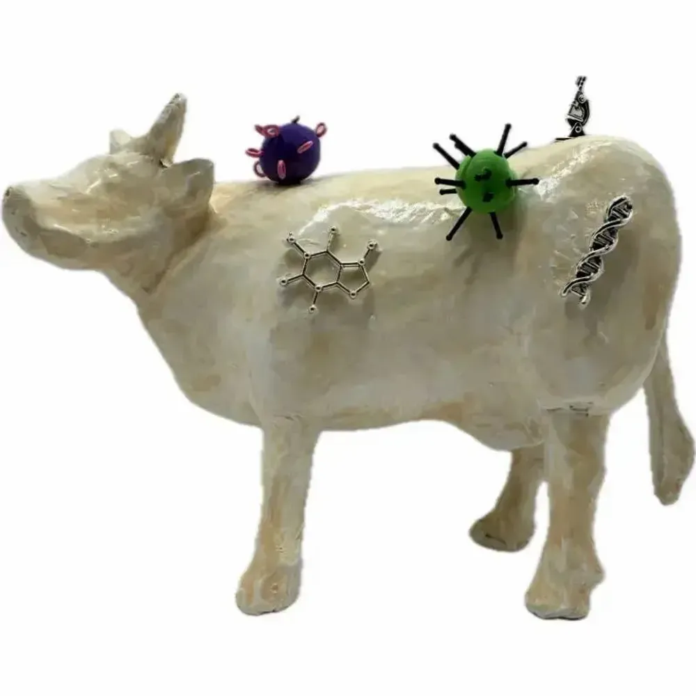 Objets design - Vache décorative la MicrosCOWpe - VACHES ET COMPAGNIE