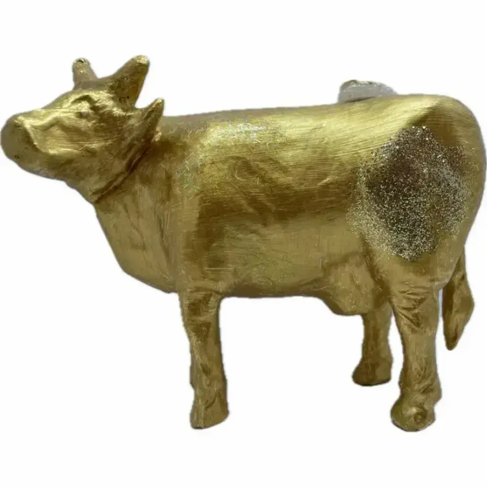 Objets design - Vache décorative la COWrrid'or - VACHES ET COMPAGNIE