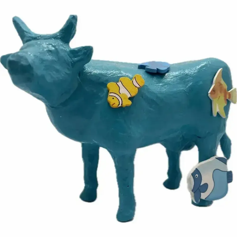Objets design - Vache décorative la COWte Bleue - VACHES ET COMPAGNIE