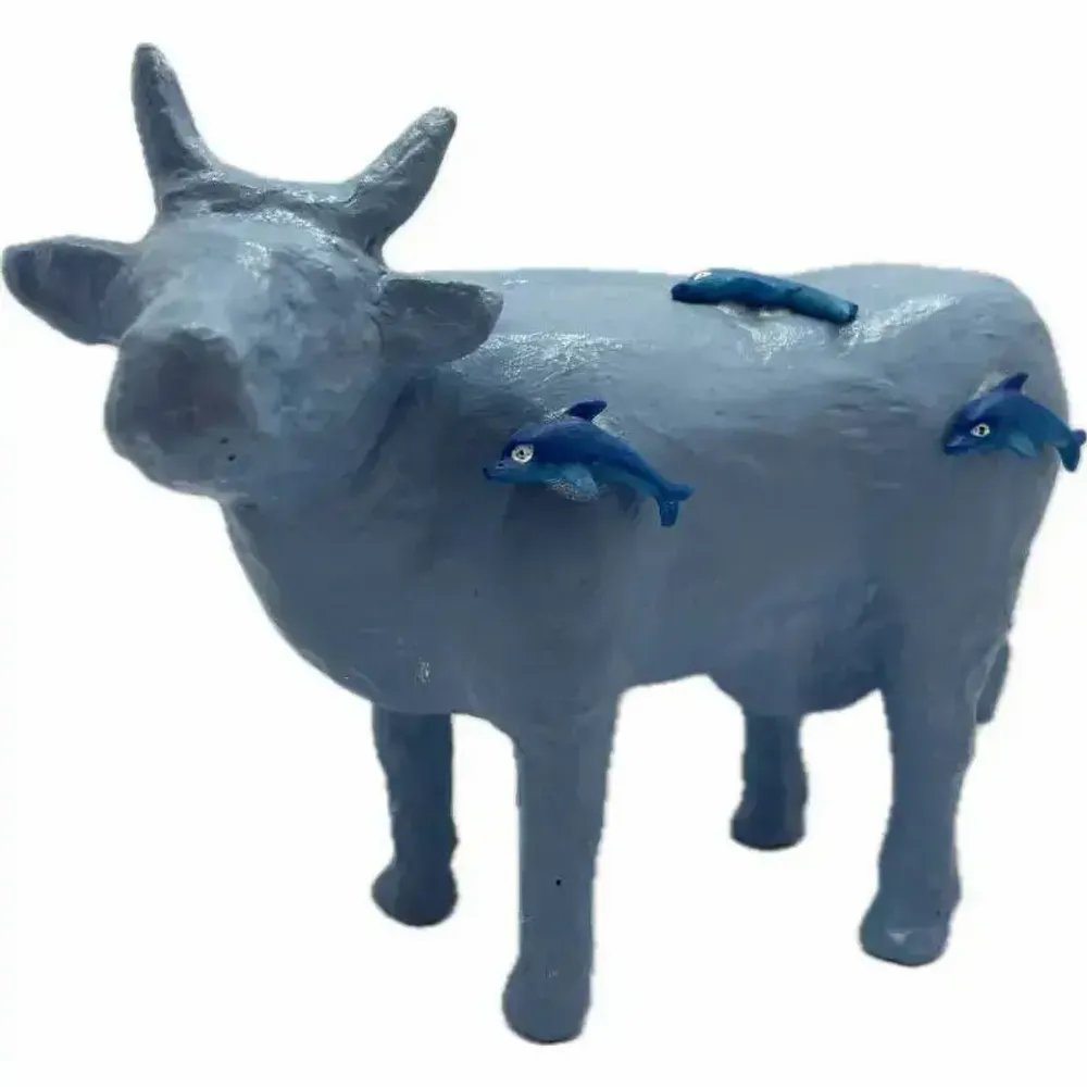 Objets design - Vache décorative la COWte d'Azur - VACHES ET COMPAGNIE