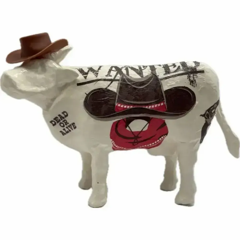 Objets design - Vache décorative la COWboy - VACHES ET COMPAGNIE