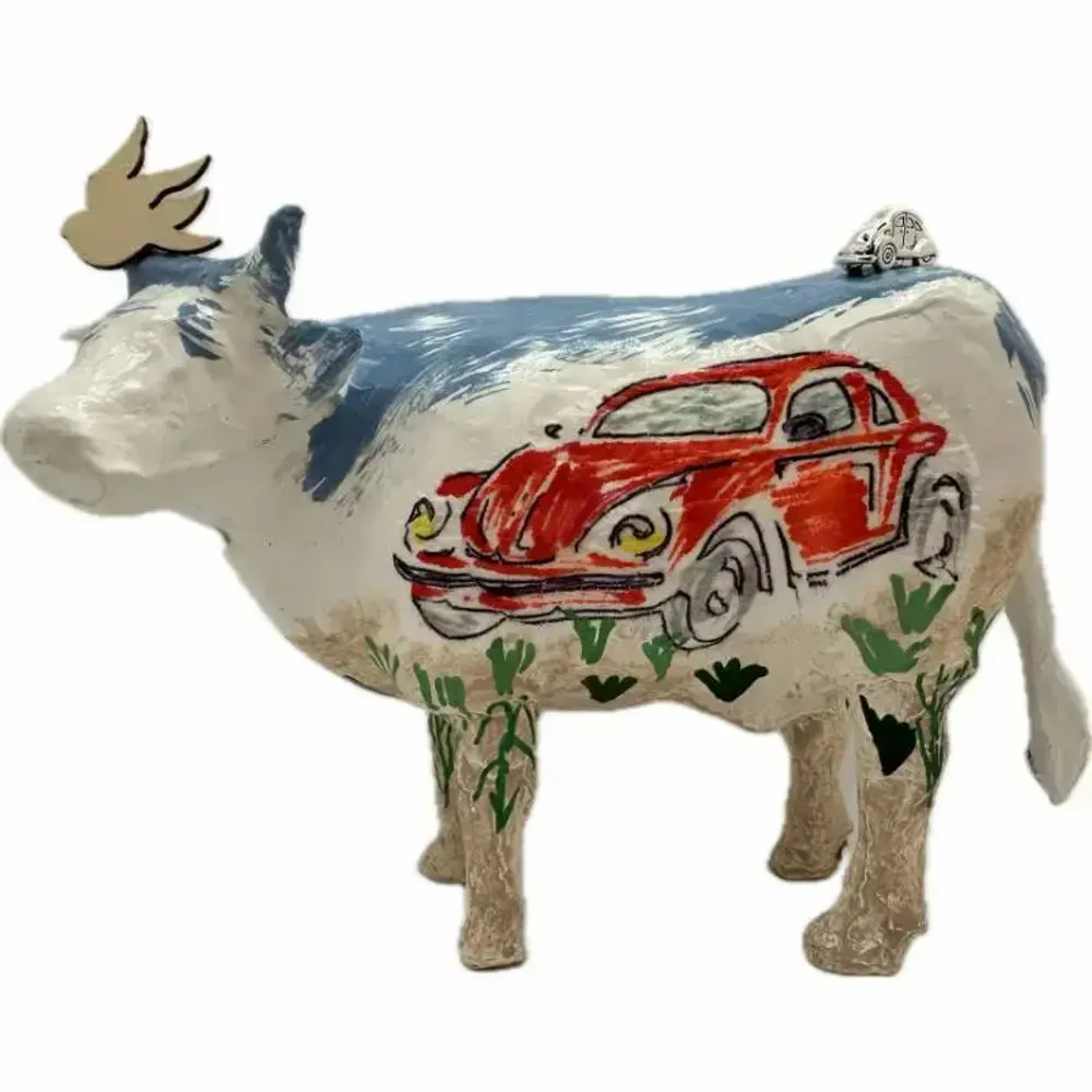 Design objects - Decorative cow the COWccinelle W - VACHES ET COMPAGNIE
