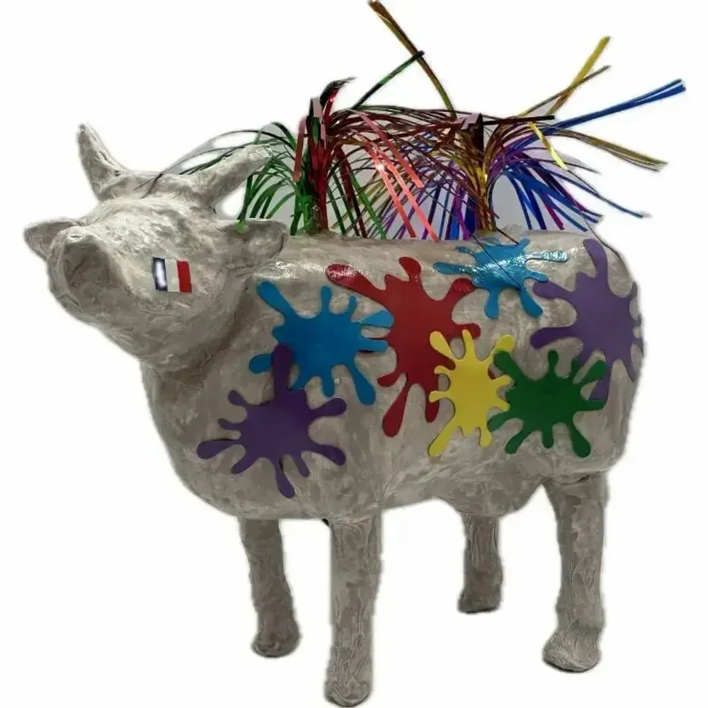 Objets design - Vache décorative la COWmmémoration - VACHES ET COMPAGNIE
