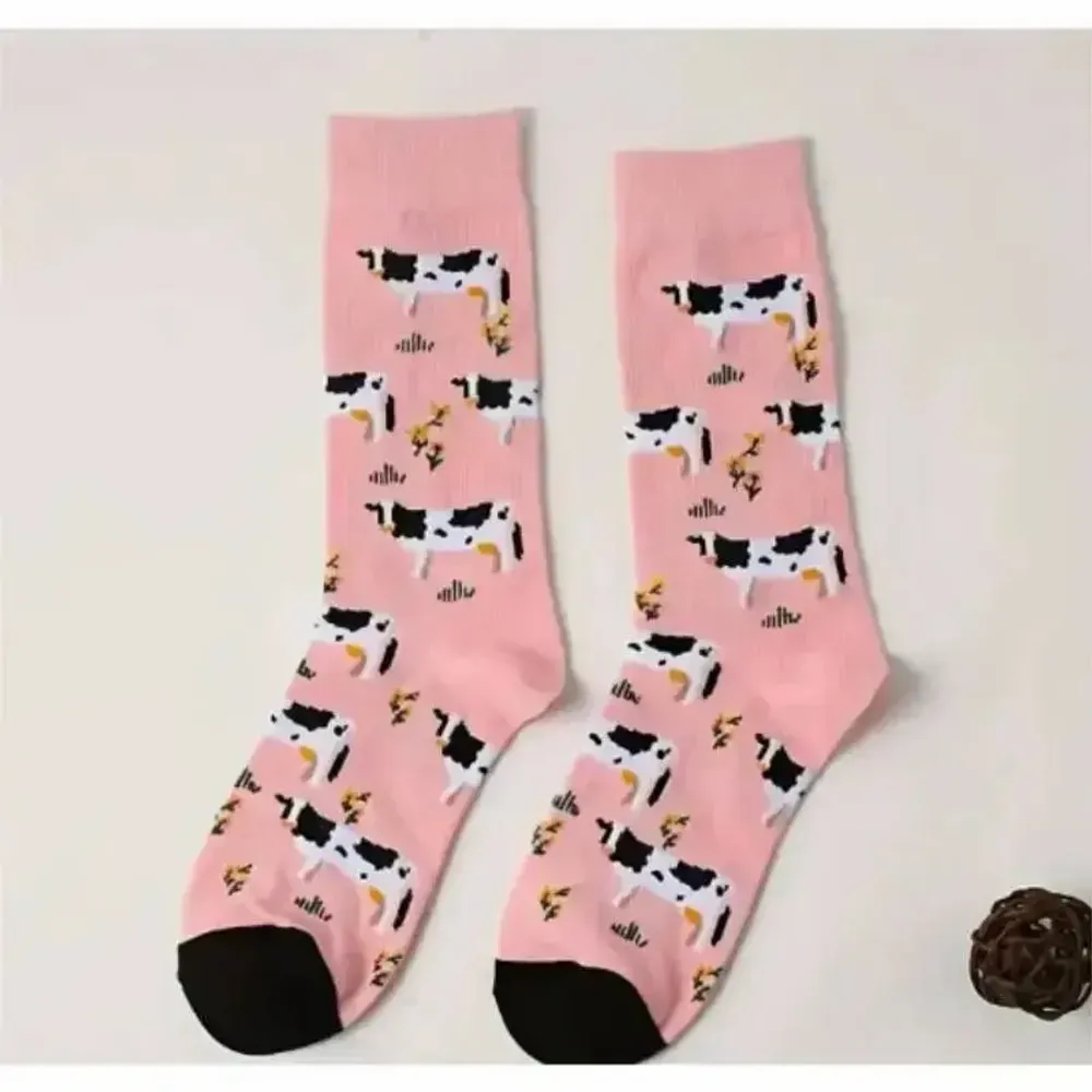Design objects - Colorful cow printed socks for Women - VACHES ET COMPAGNIE