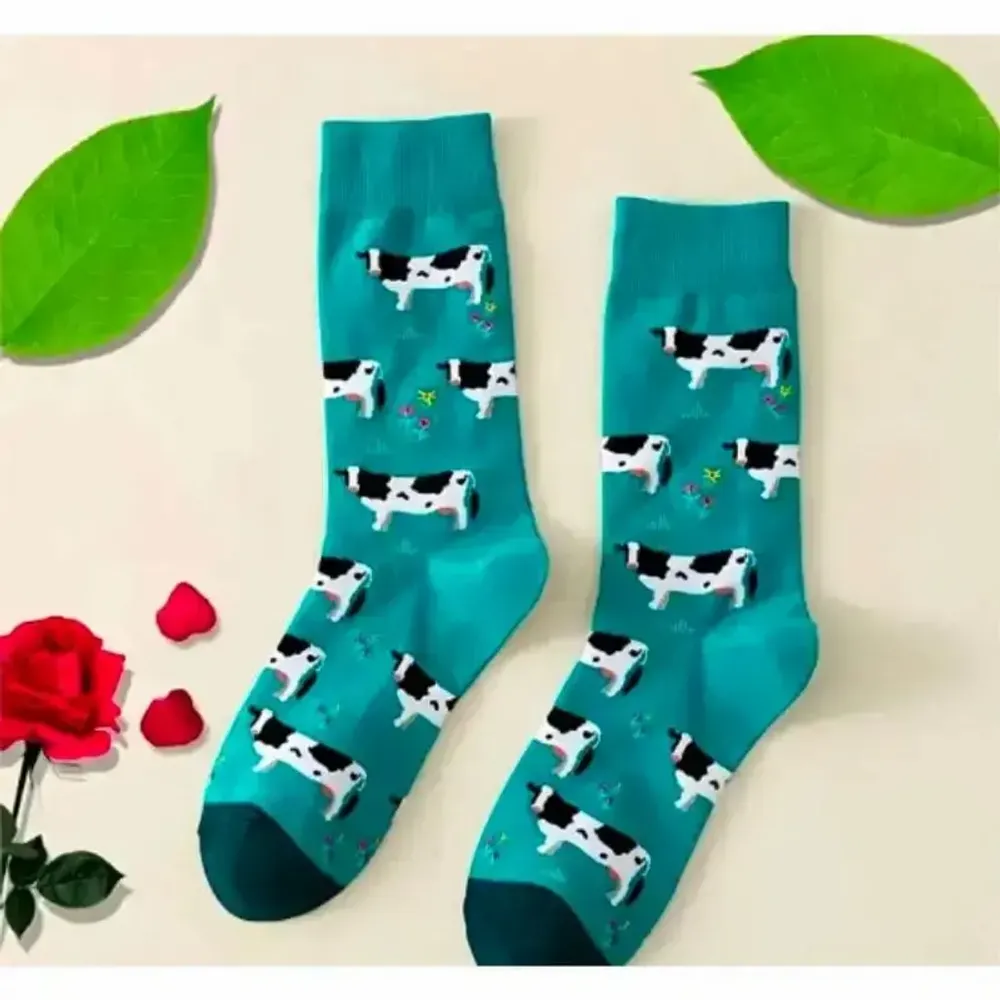 Design objects - Colorful cow printed socks for Women - VACHES ET COMPAGNIE