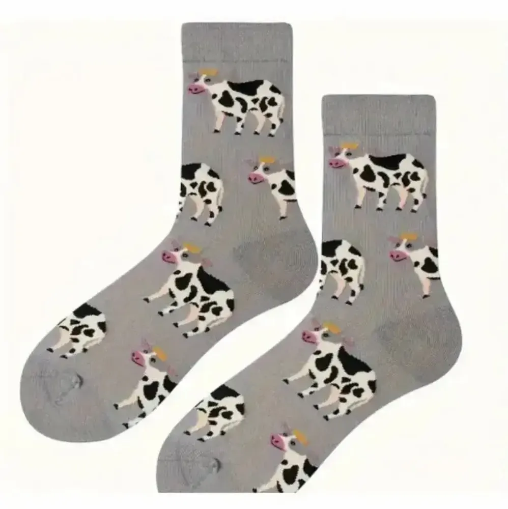 Design objects - Colorful cow printed socks for Women - VACHES ET COMPAGNIE