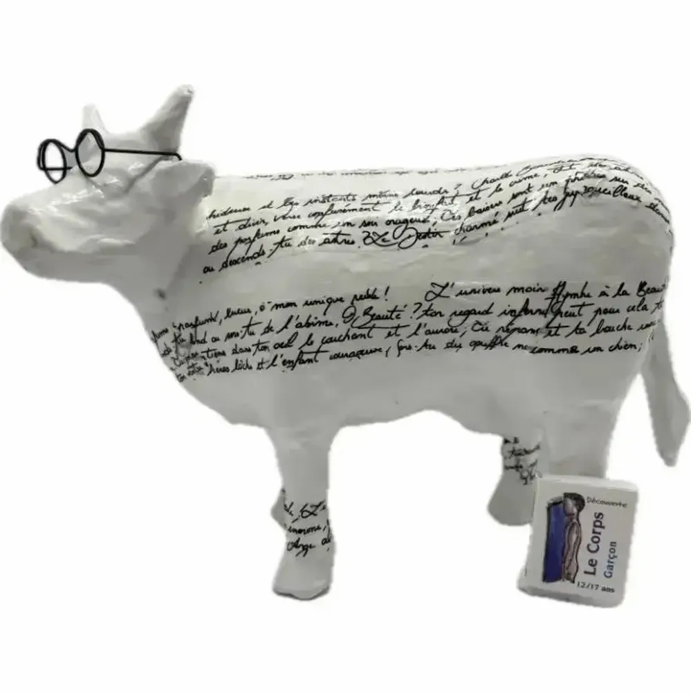 Objets design - Vache décorative la COWllégienne - VACHES ET COMPAGNIE