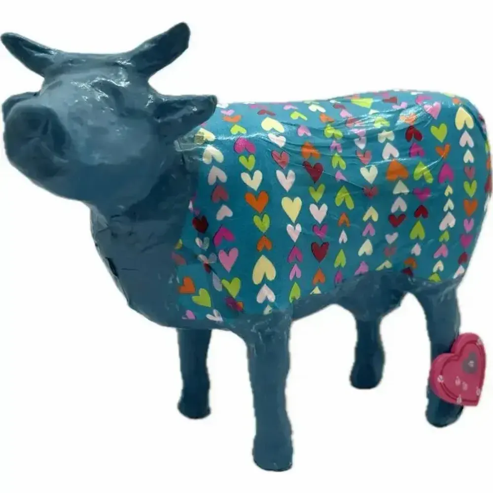 Objets design - Vache décorative la COWté Coeur - VACHES ET COMPAGNIE