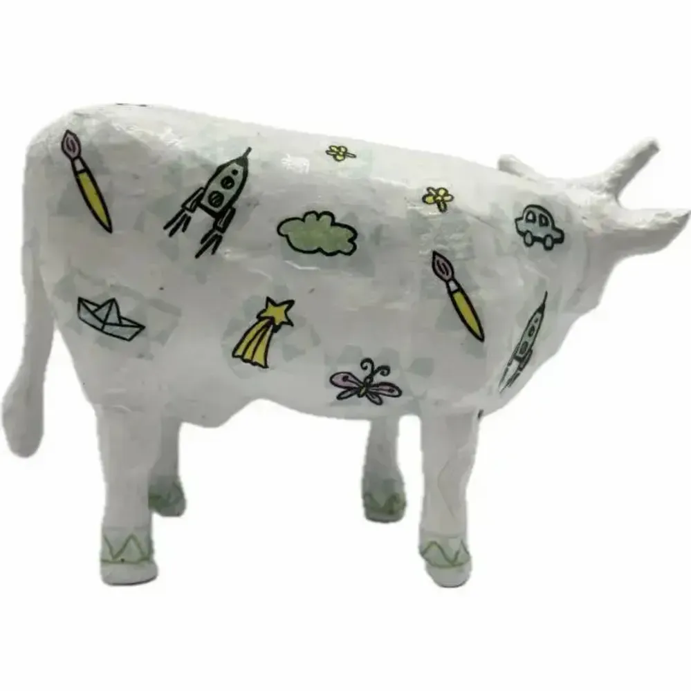 Objets design - Vache décorative la QR COWde - VACHES ET COMPAGNIE