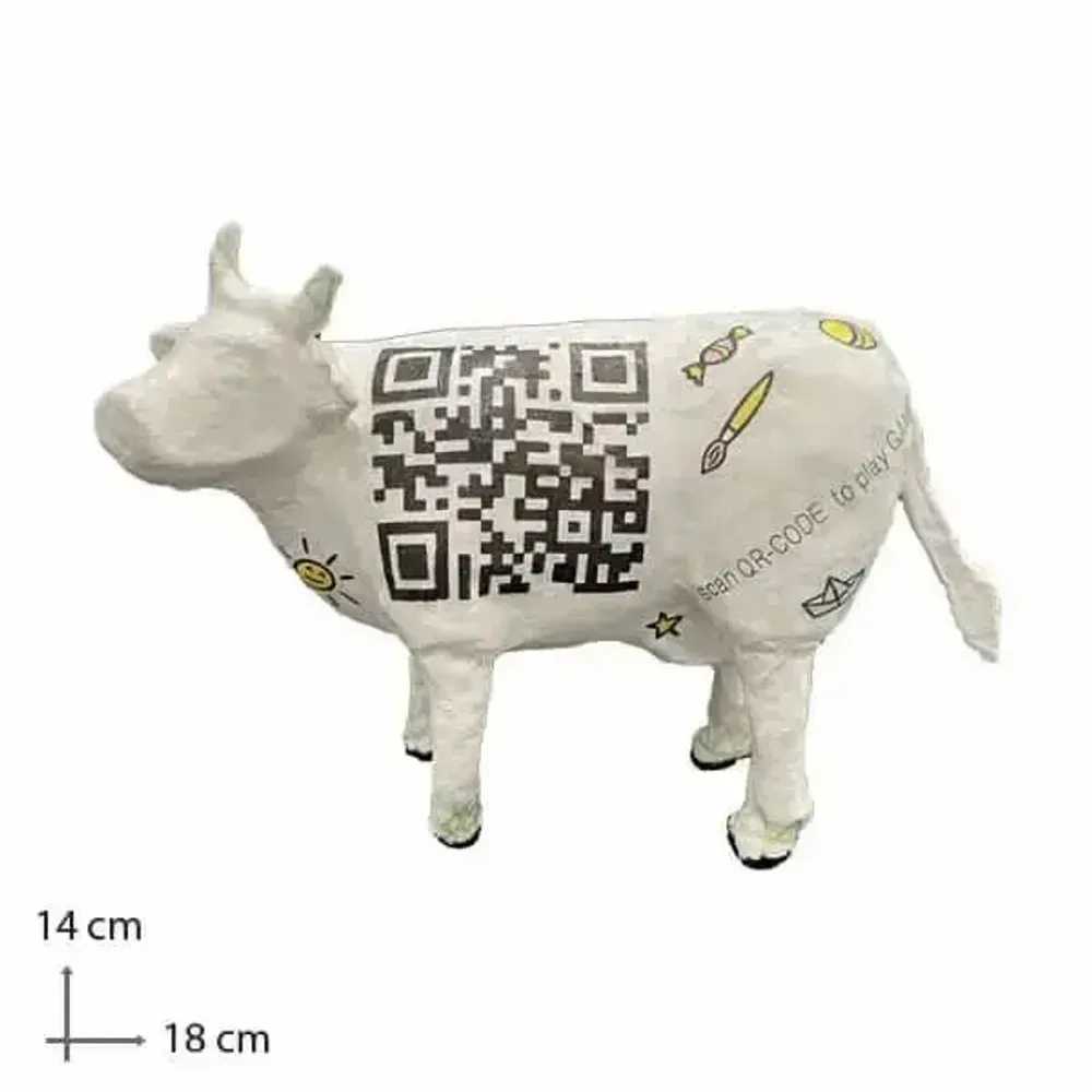 Objets design - Vache décorative la QR COWde - VACHES ET COMPAGNIE