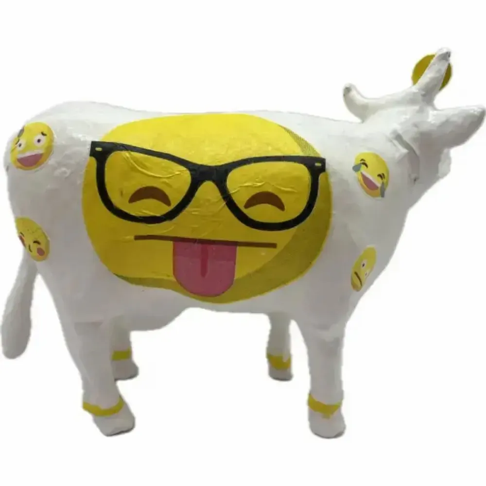 Objets design - Vache décorative l'EmotiCOWne - VACHES ET COMPAGNIE