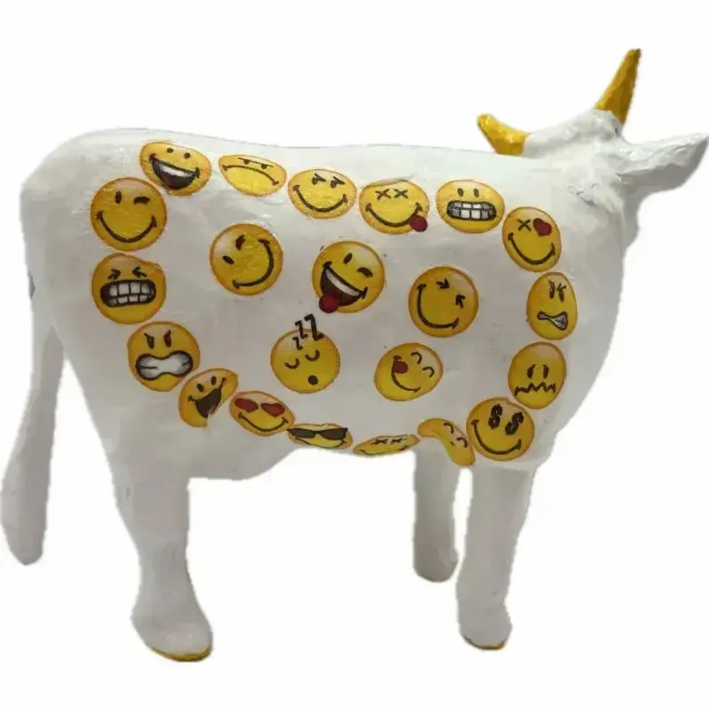 Objets design - Vache décorative l'EmotiCOWne - VACHES ET COMPAGNIE