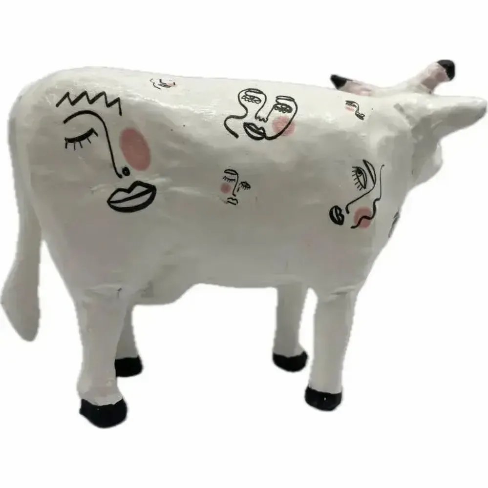 Design objects - Decorative cow the COWquine - VACHES ET COMPAGNIE