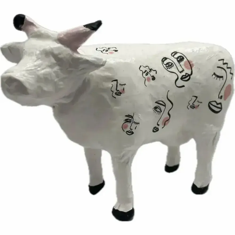 Design objects - Decorative cow the COWquine - VACHES ET COMPAGNIE