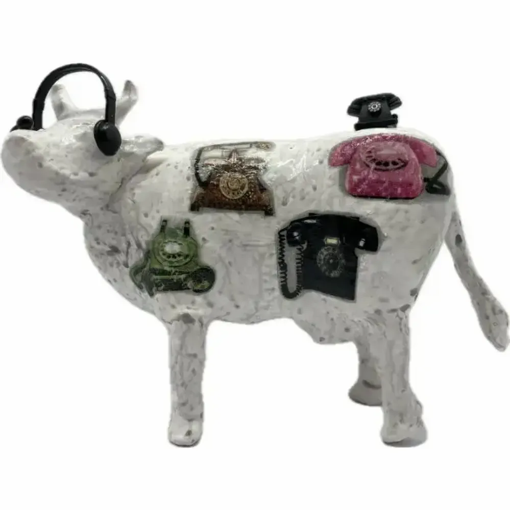 Objets design - Vache décorative la COWmmunicante - VACHES ET COMPAGNIE