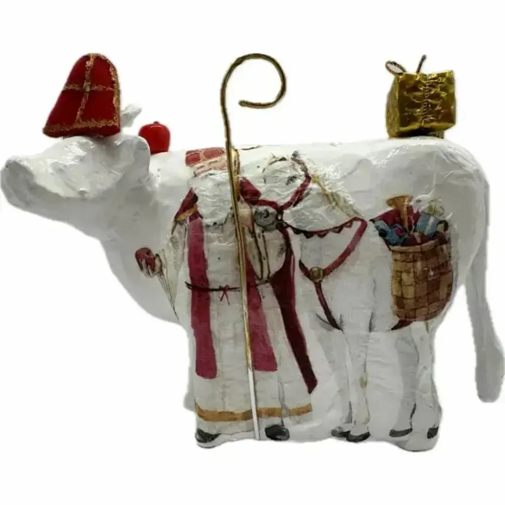 Objets design - Vache décorative la Saint NiCOWlas - VACHES ET COMPAGNIE