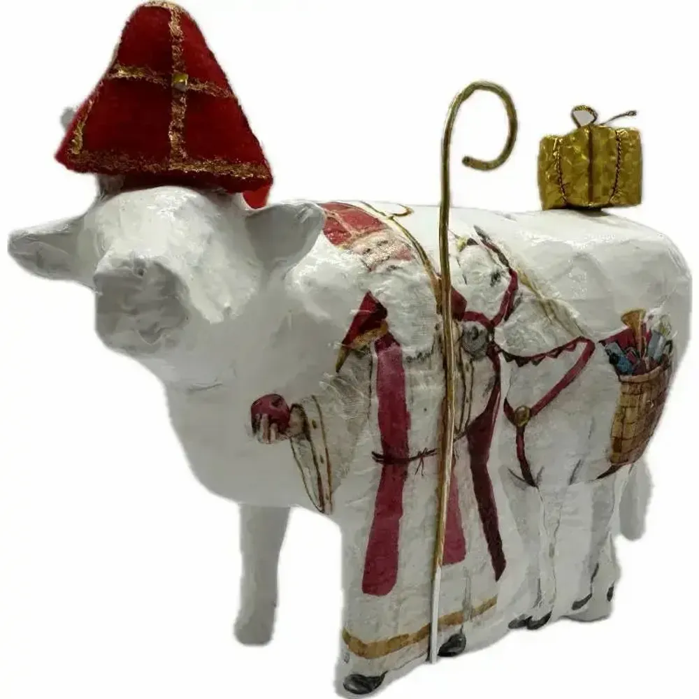 Objets design - Vache décorative la Saint NiCOWlas - VACHES ET COMPAGNIE
