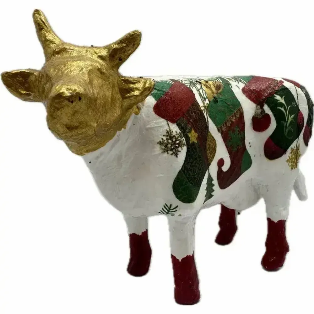 Objets design - Vache décorative la COW de Noël - VACHES ET COMPAGNIE