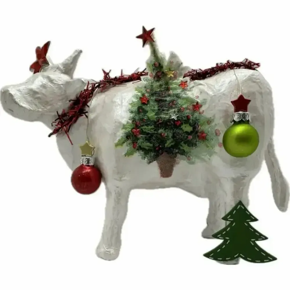 Objets design - Vache décorative la DéCOW de Noël - VACHES ET COMPAGNIE