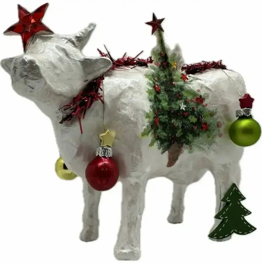 Objets design - Vache décorative la DéCOW de Noël - VACHES ET COMPAGNIE