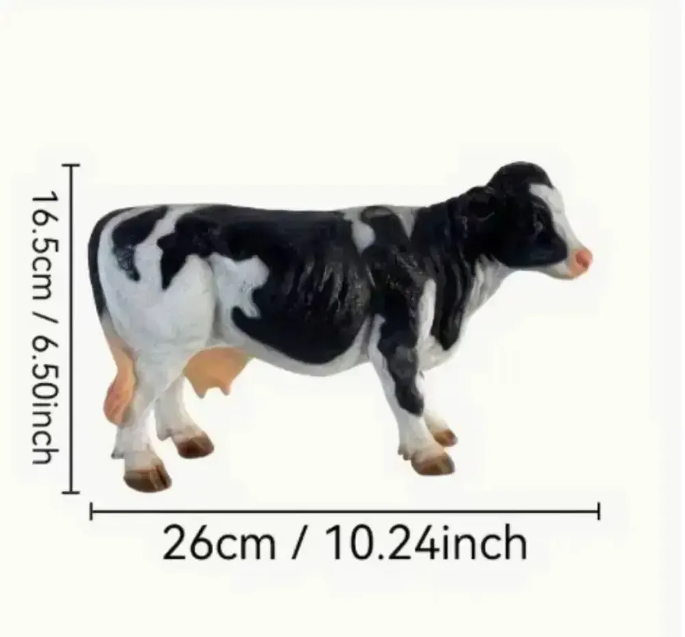 Objets design - Vache décorative noire et blanche en Résine - VACHES ET COMPAGNIE