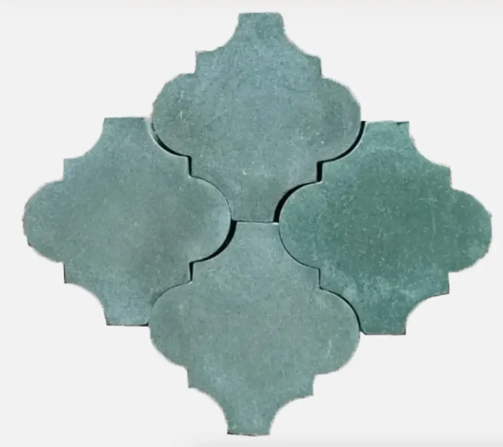 Cement tiles - Cast Cement Tiles - Arabesque Shape - ILOT COLOMBO