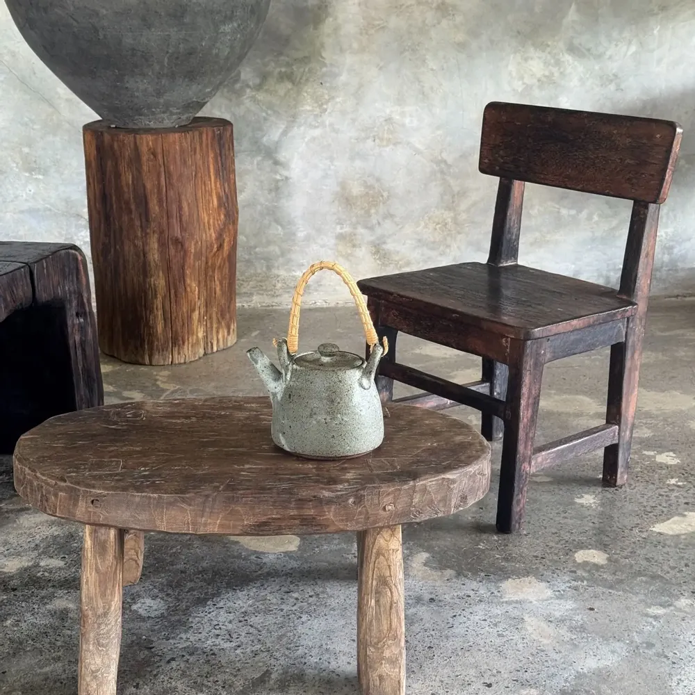 Chairs - Small antique Indonesian teak children's chair - OFFICE OBJETS