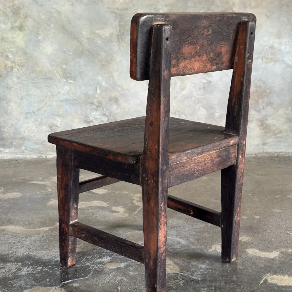 Chairs - Small antique Indonesian teak children's chair - OFFICE OBJETS