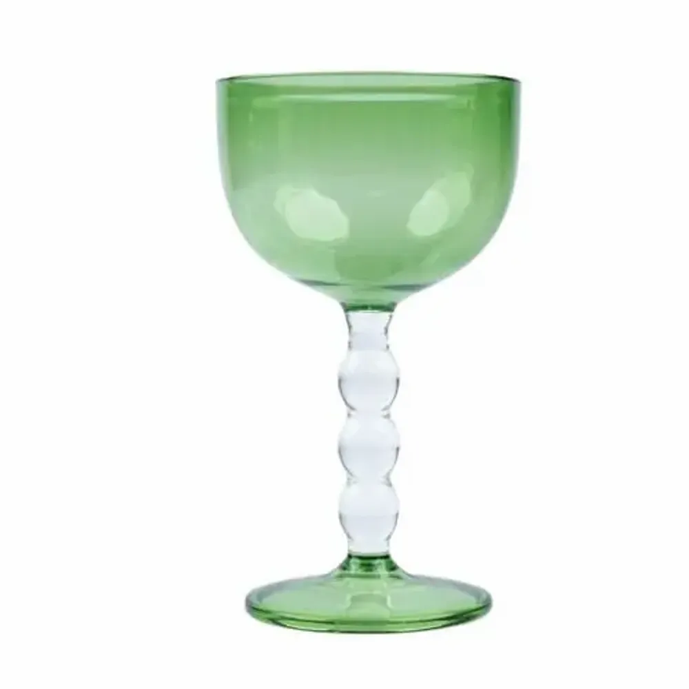 Verres à pied - Verre à cocktail Bubble Stem, 6,2 x 3,5 pouces - CASA AMAROSA