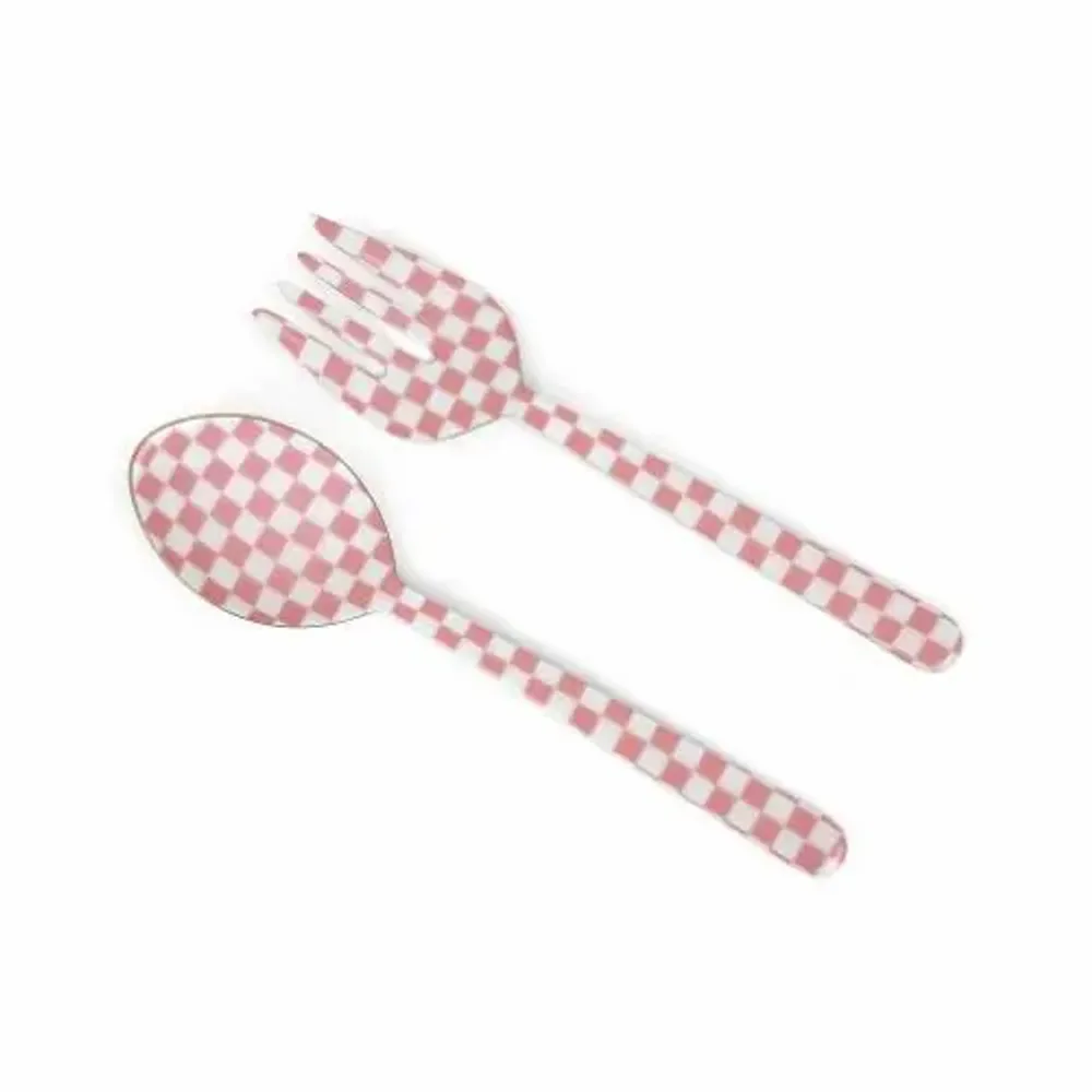 Ustensiles de cuisine - Pelle à salade en émail (ensemble de 2) - 11 x 2,5 pouces - CASA AMAROSA