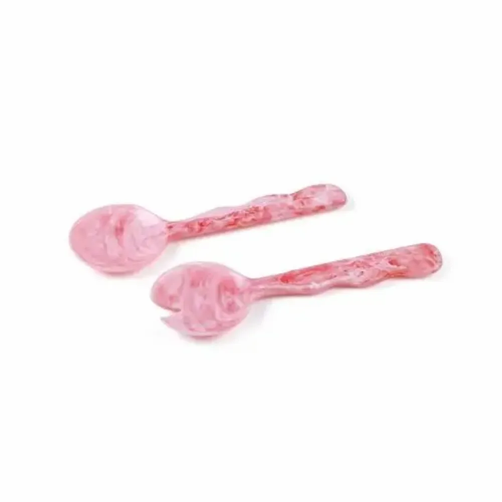 Ustensiles de cuisine - Serveur à salade en résine, vanille, 12,40 x 3,93 pouces - CASA AMAROSA