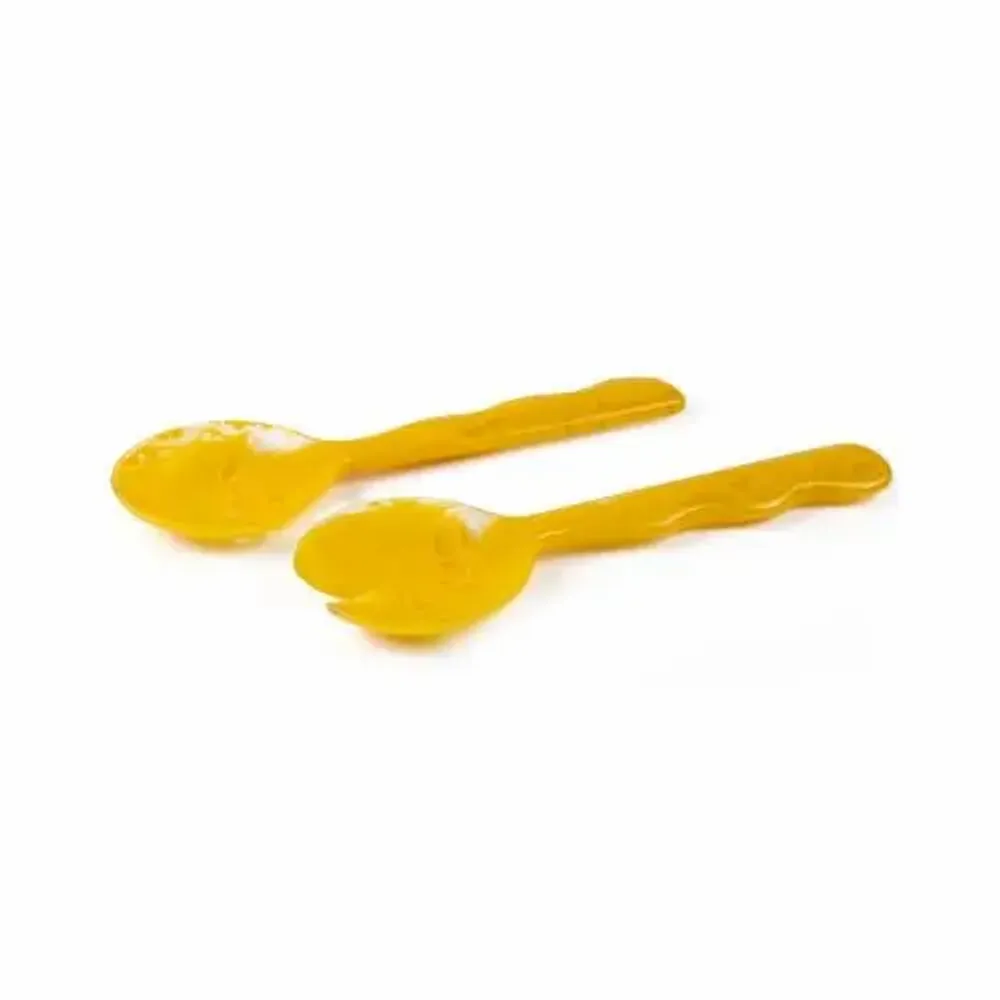 Ustensiles de cuisine - Serveur à salade en résine, vanille, 12,40 x 3,93 pouces - CASA AMAROSA
