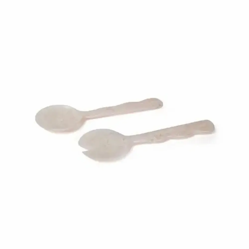 Ustensiles de cuisine - Serveur à salade en résine, vanille, 12,40 x 3,93 pouces - CASA AMAROSA