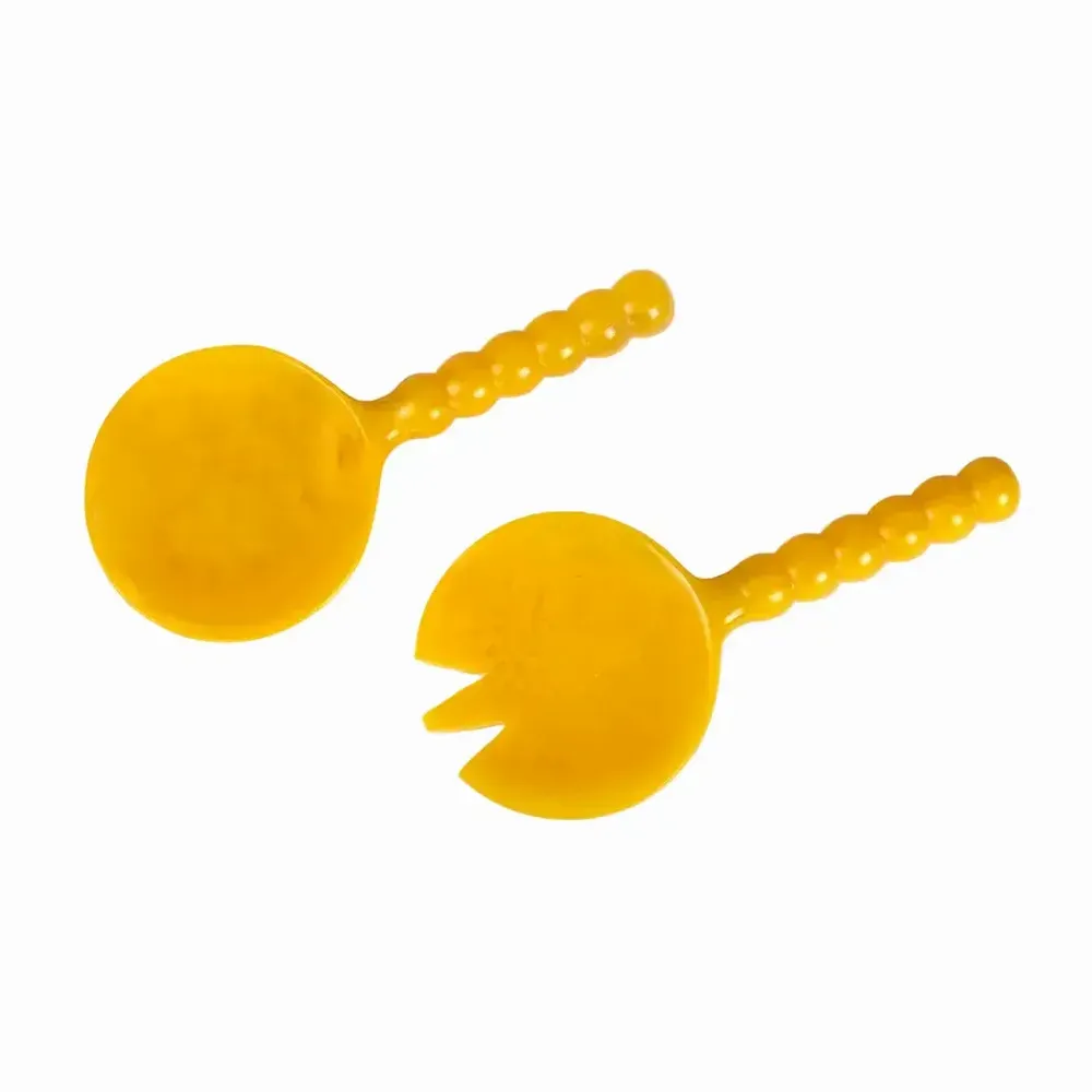 Ustensiles de cuisine - Serveur à salade en résine, rose (lot de 2), 4,10 x 8,75 pouces - CASA AMAROSA
