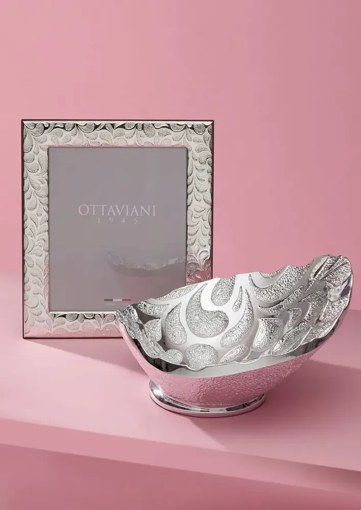 Design objects - Centerpiece with silver "Damascus" - OTTAVIANI