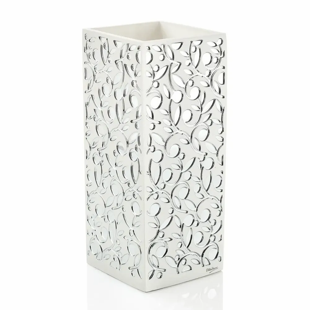Objets design - Vase en résine argentée - OTTAVIANI