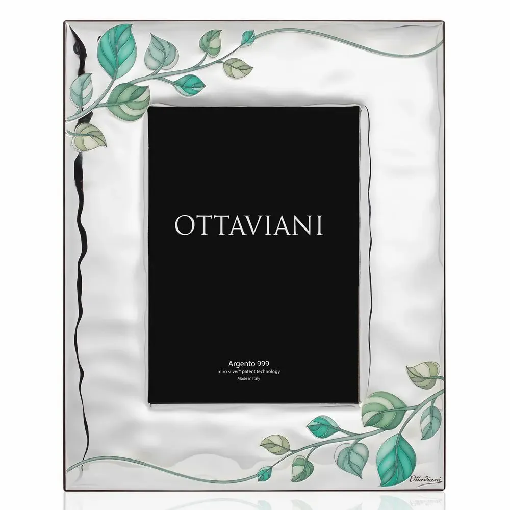 Objets design - Cadre photo Miro-argent « Lierre » - OTTAVIANI
