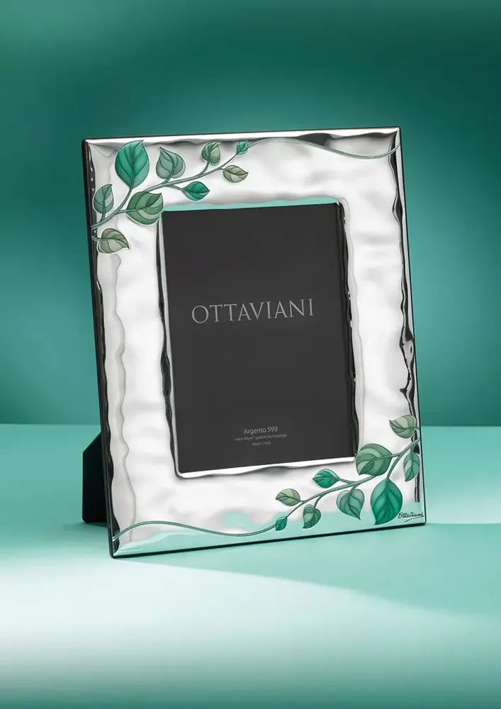 Objets design - Cadre photo Miro-argent « Lierre » - OTTAVIANI