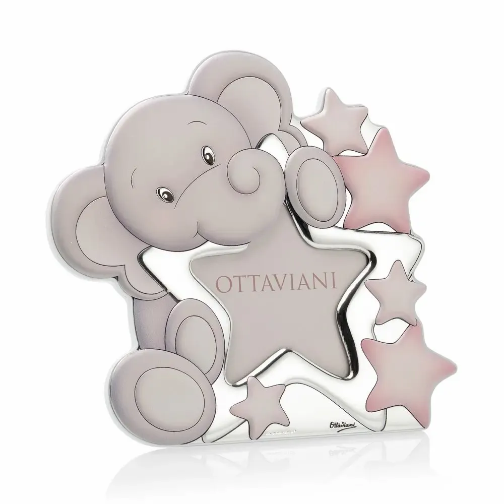 Objets design - Cadre photo Miro Silver "Elefantino tra le stelle" - OTTAVIANI