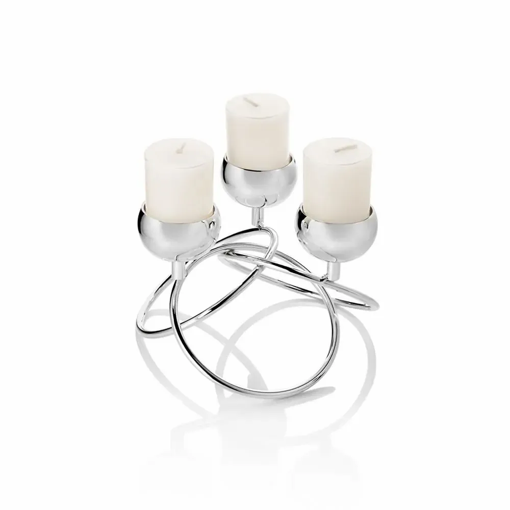 Design objects - Candlestick in silverplated - OTTAVIANI