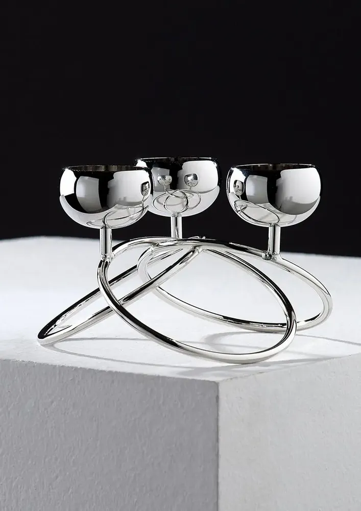 Design objects - Candlestick in silverplated - OTTAVIANI