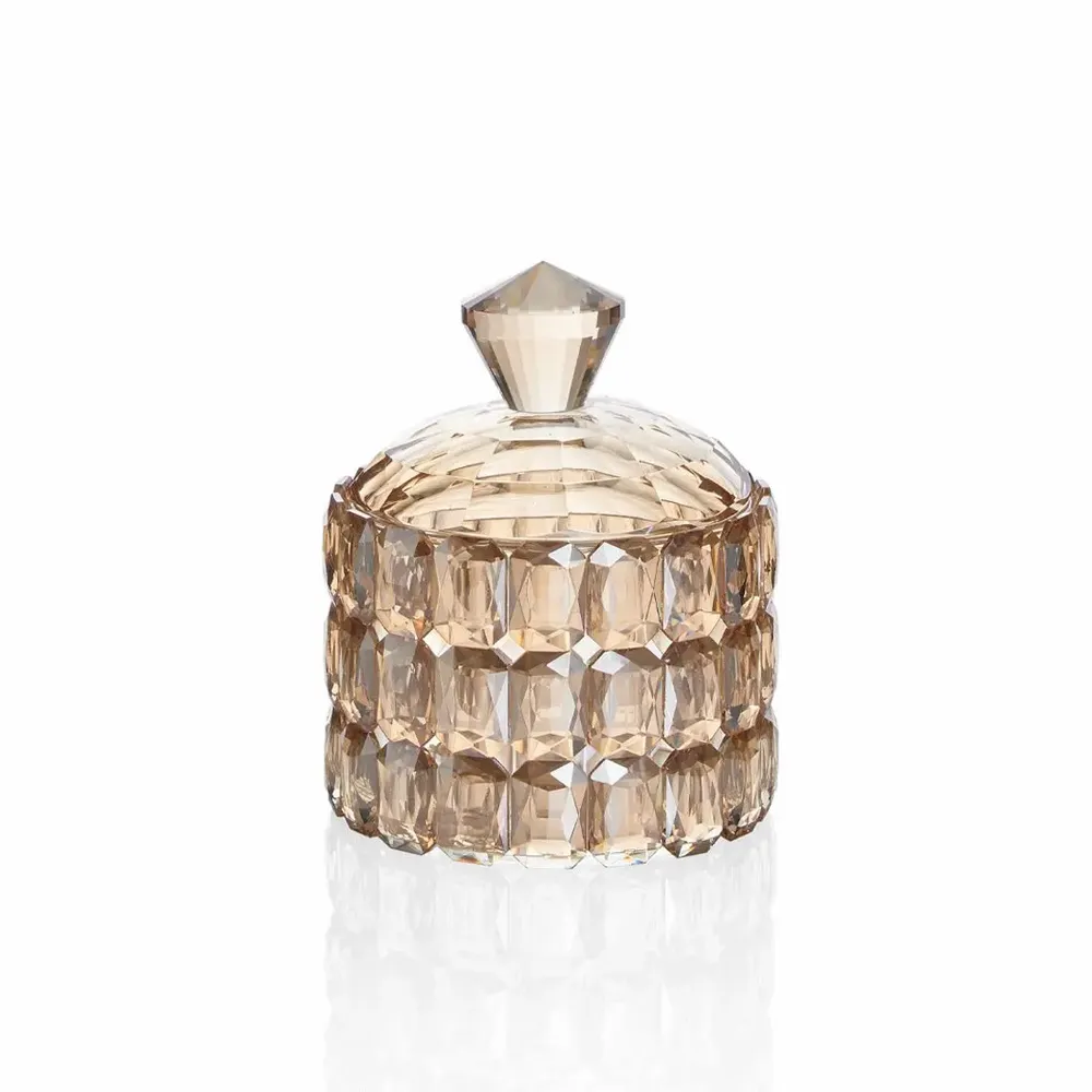 Objets design - boîte en cristal coloré - OTTAVIANI