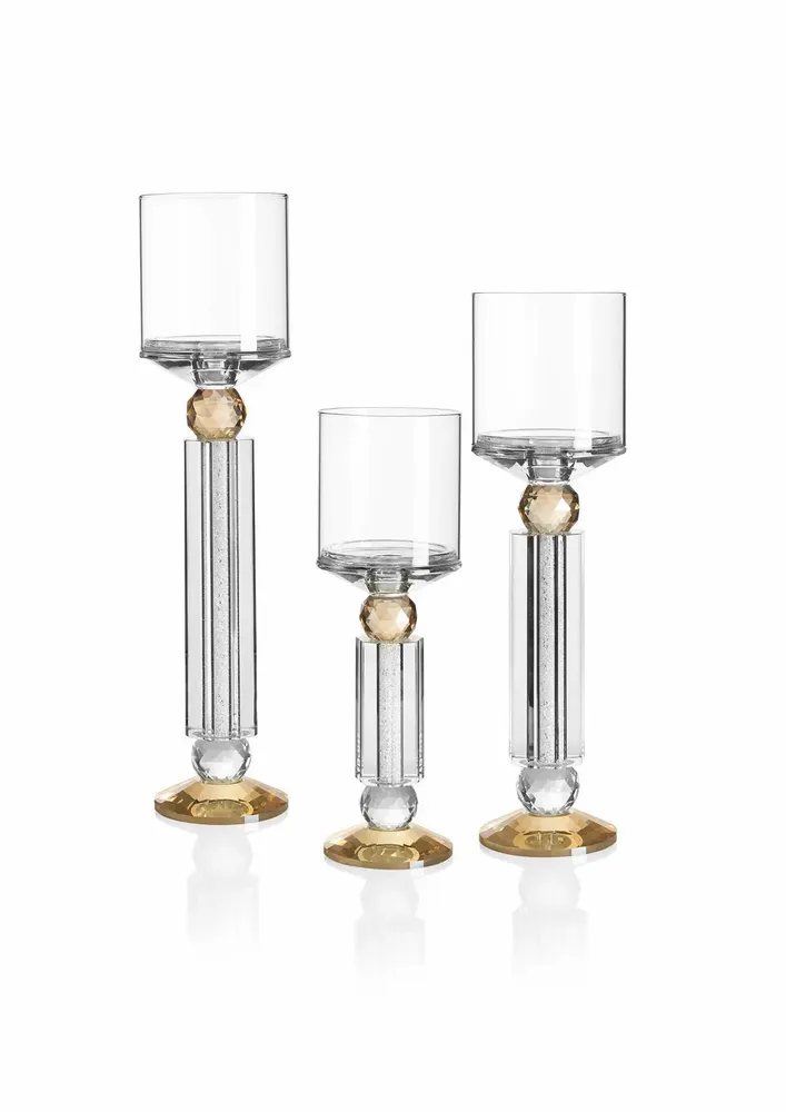 Objets design - Bougeoir en cristal coloré - OTTAVIANI