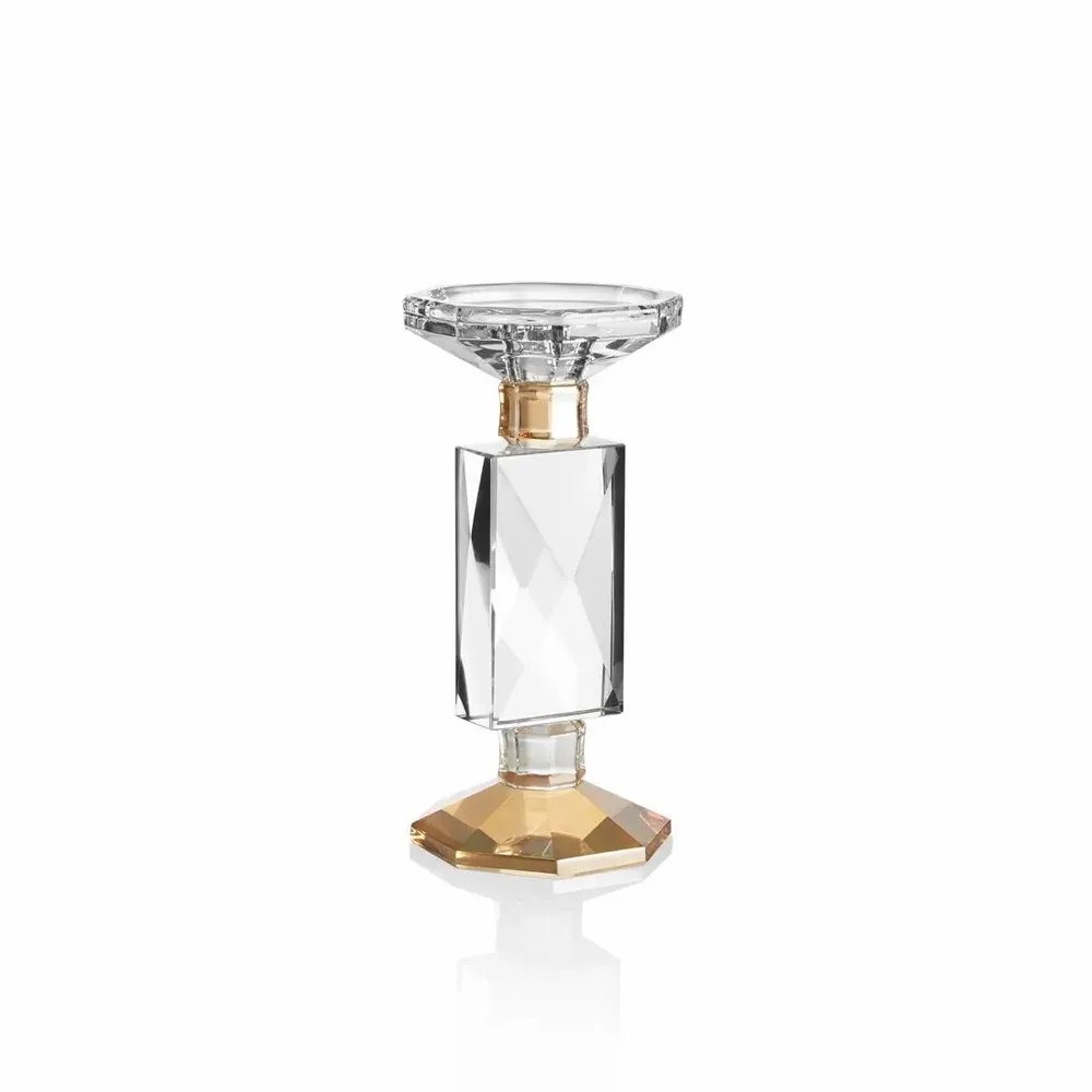 Objets design - Bougeoir en cristal coloré - OTTAVIANI