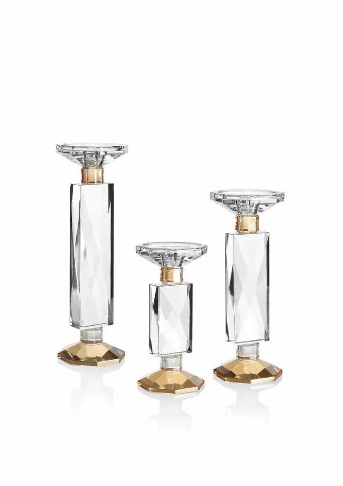 Objets design - Bougeoir en cristal coloré - OTTAVIANI