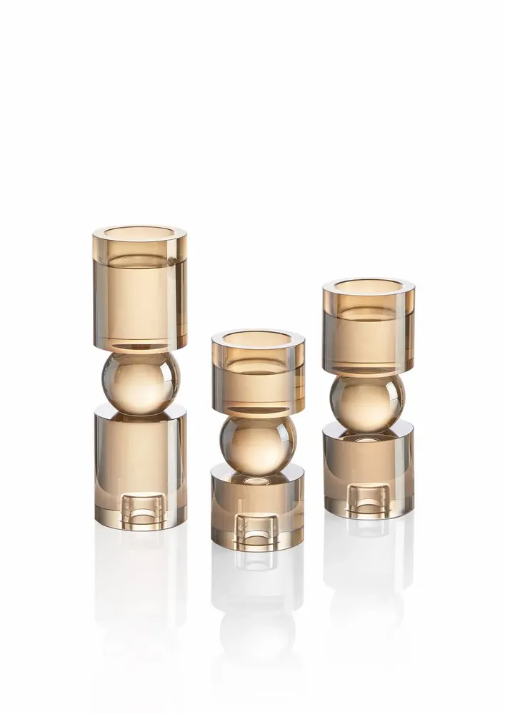 Objets design - Bougeoir en cristal coloré - OTTAVIANI