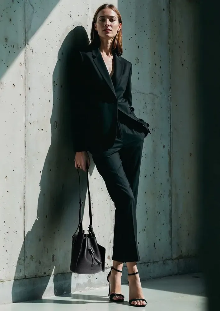 Design objects - Black genuine leather bucket bag - OTTAVIANI