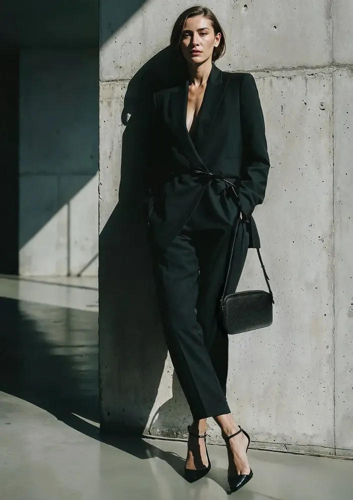 Objets design - Sac bandoulière en cuir véritable noir - OTTAVIANI