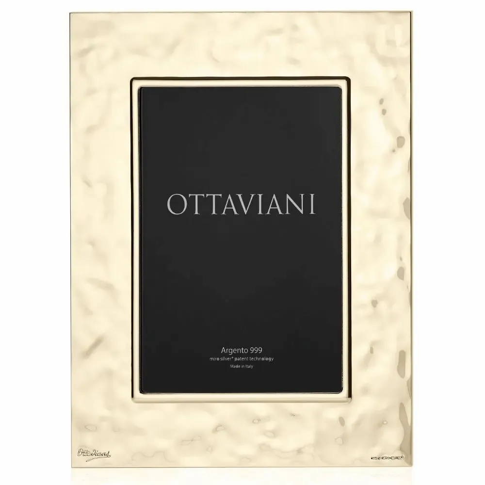 Design objects - Photoframe Miro-silver "Material" Gold - OTTAVIANI