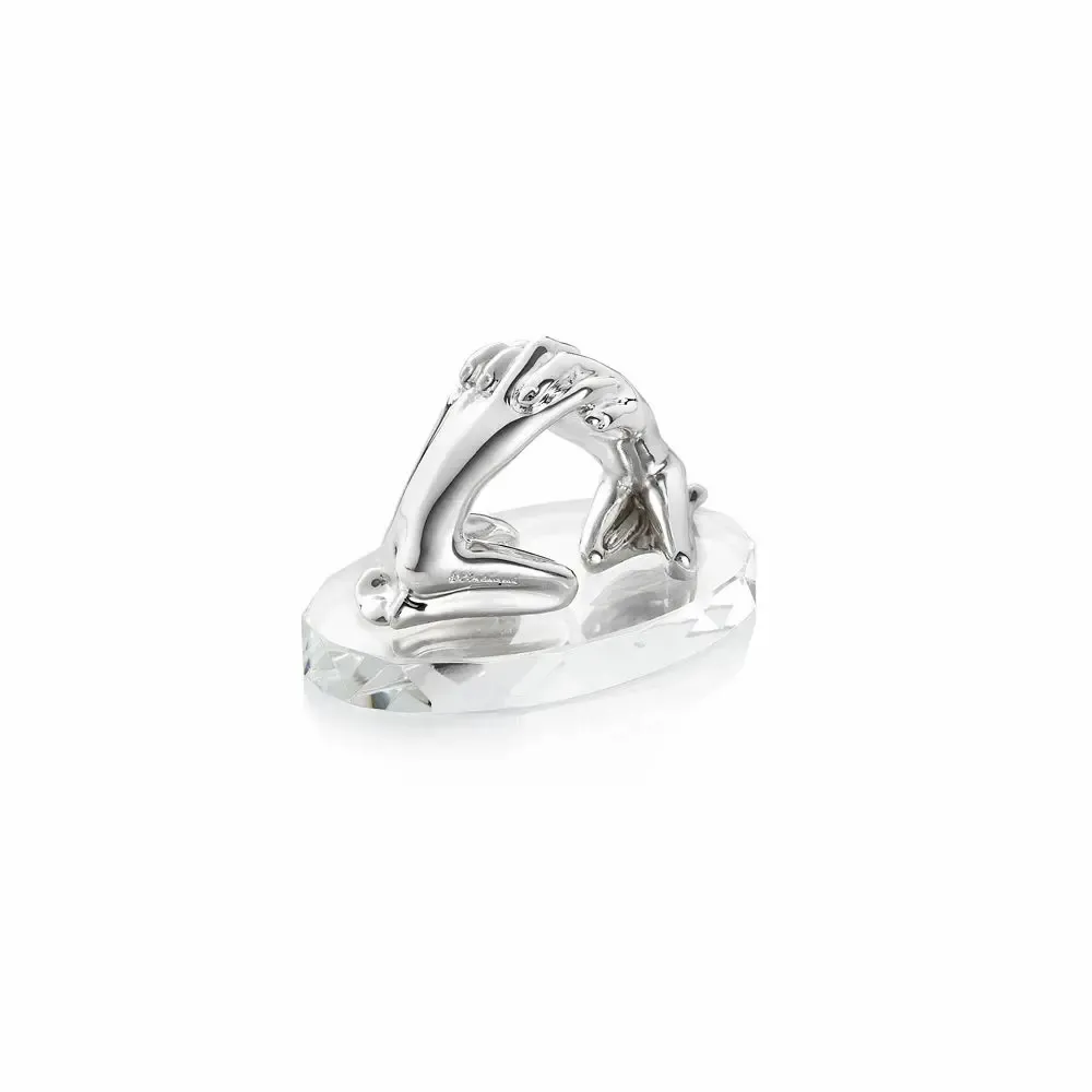 Objets design - Sculpture avec "Étreinte" en argent - OTTAVIANI